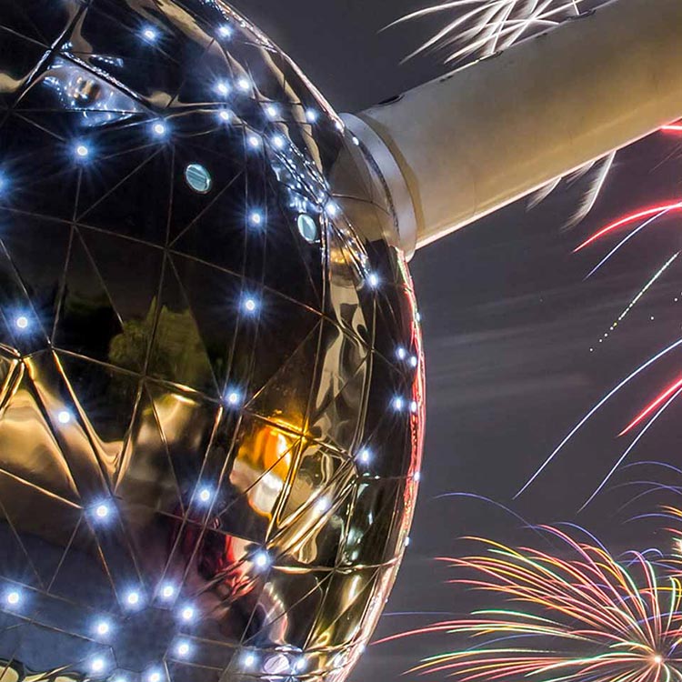 Les feux de Laeken feux d'artifice Atomium