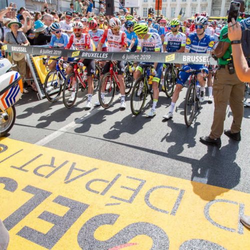 Brussels Grand Départ départ des cyclistes