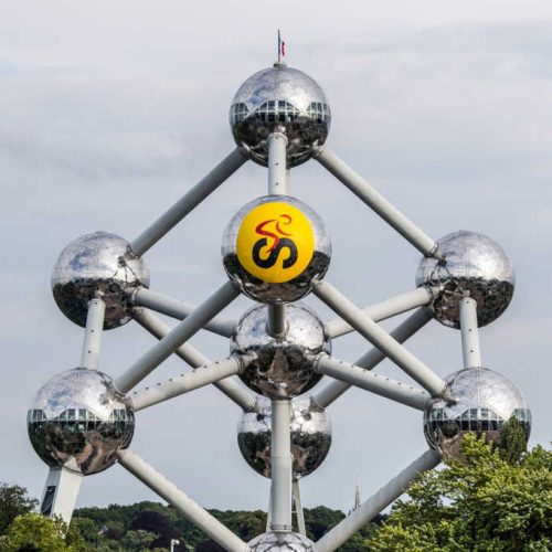 Brussels Grand Départ Start of the atomium
