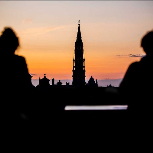 Brussels Summer Festival sunset