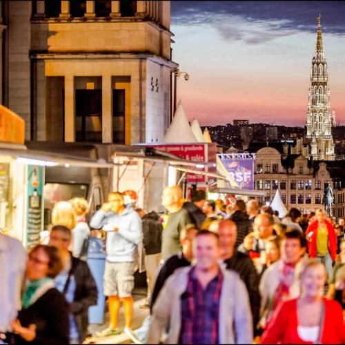 Brussels Summer Festival food stand