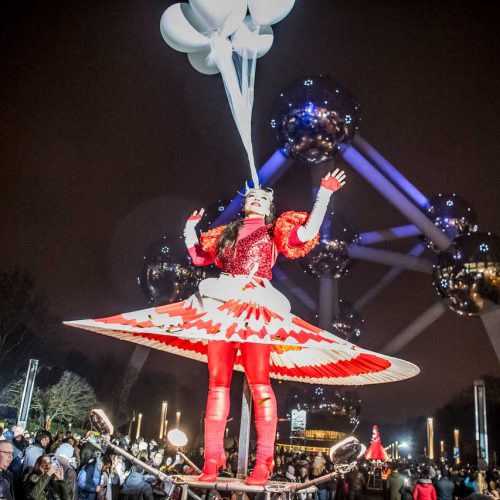 Nouvel an spectacle Atomium