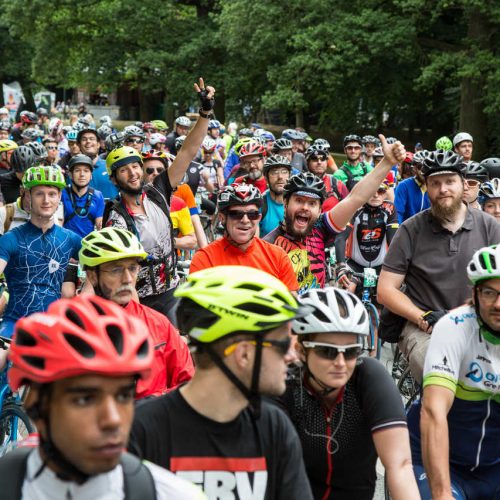 BXL Tour rassemblement des cyclistes