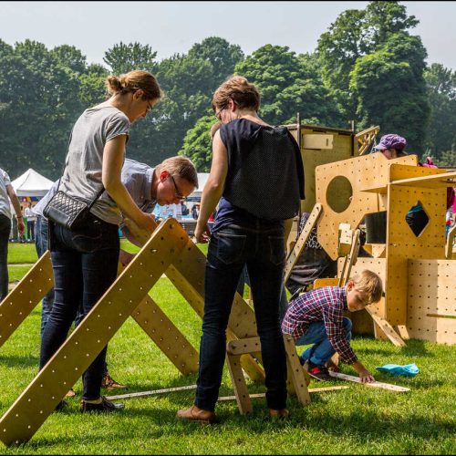 Festival de l'environnement jeu de construction pour enfants