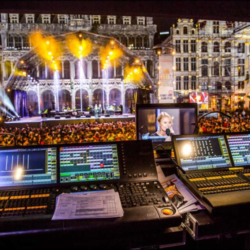 Fête de la fédération Wallonie Bruxelles régie télévision