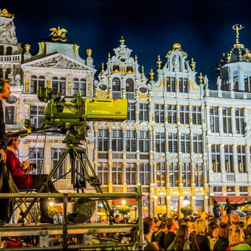 Fête de la fédération Wallonie Bruxelles caméra télévision