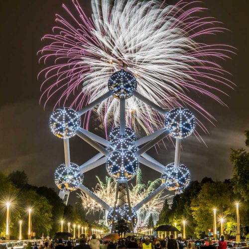 Les feux de Laeken feux d'artifice Atomium