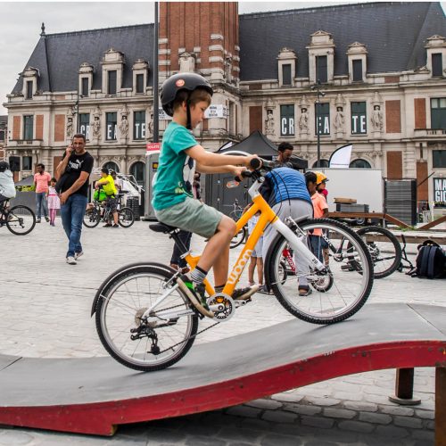 inauguration place bockstael vélo pour enfants