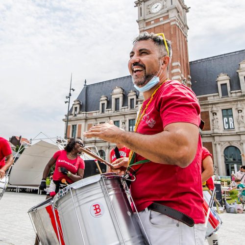 inauguration place bockstael parade musiciens