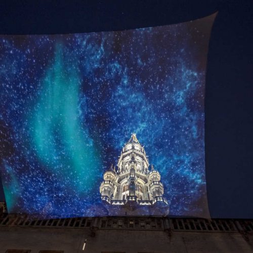 Winter fun projection show