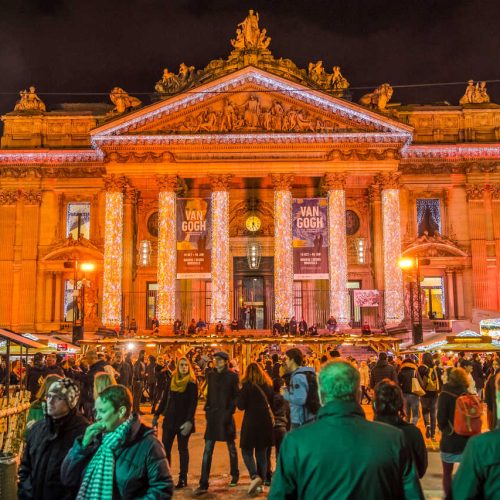 Plaisirs d'hiver décoration lumineuse la bourse