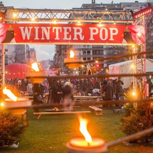 Winter Pop stand nourriture