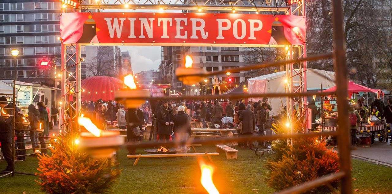 Winter Pop stand nourriture